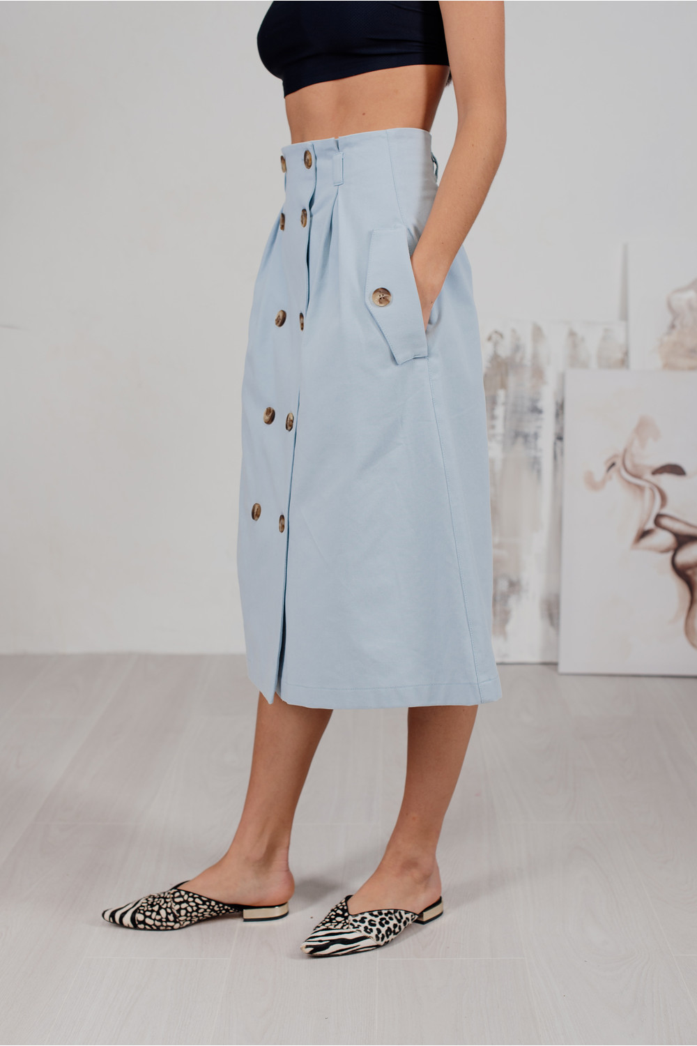 Юбка 6206 Голубой