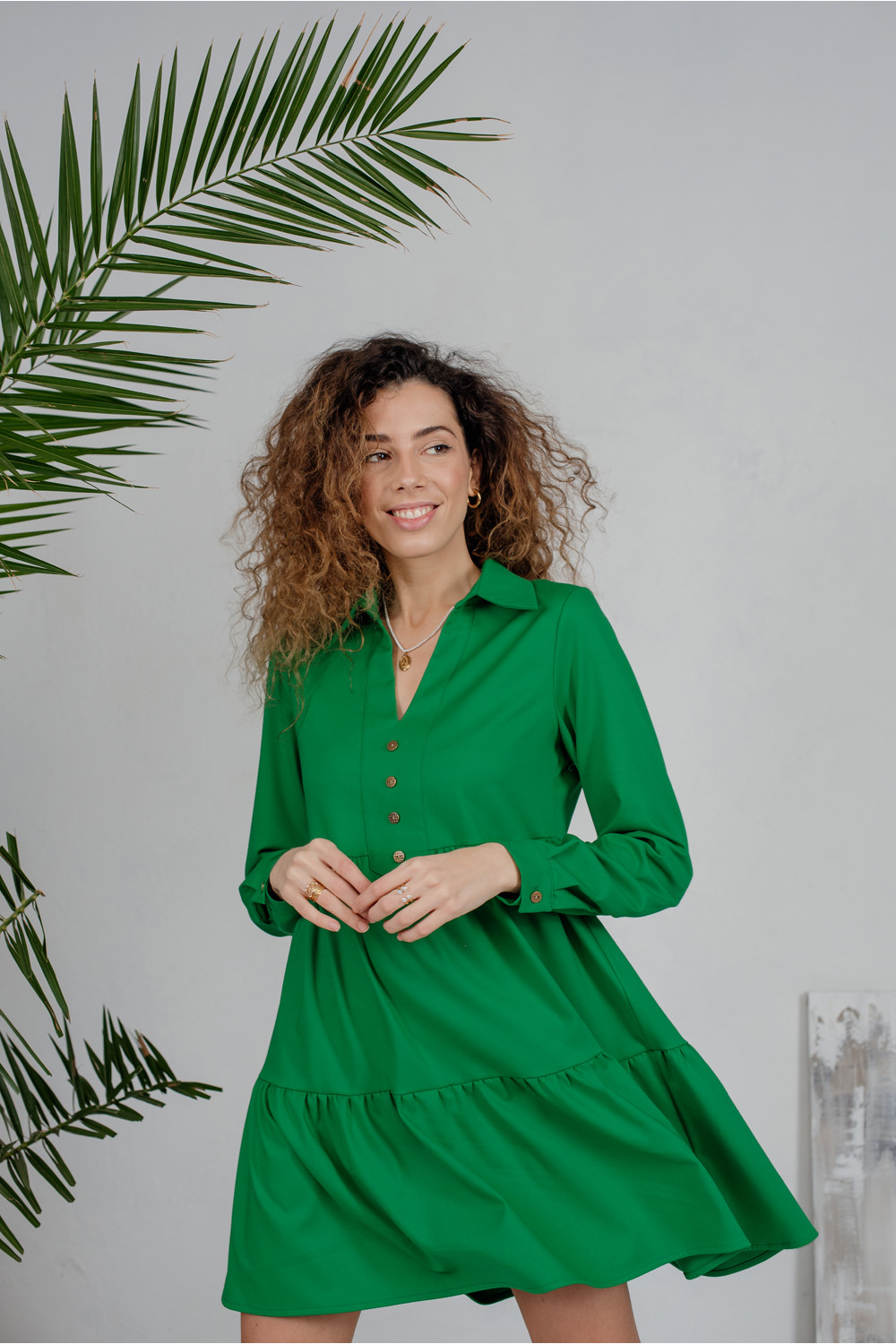 Платье 6210 Зеленый