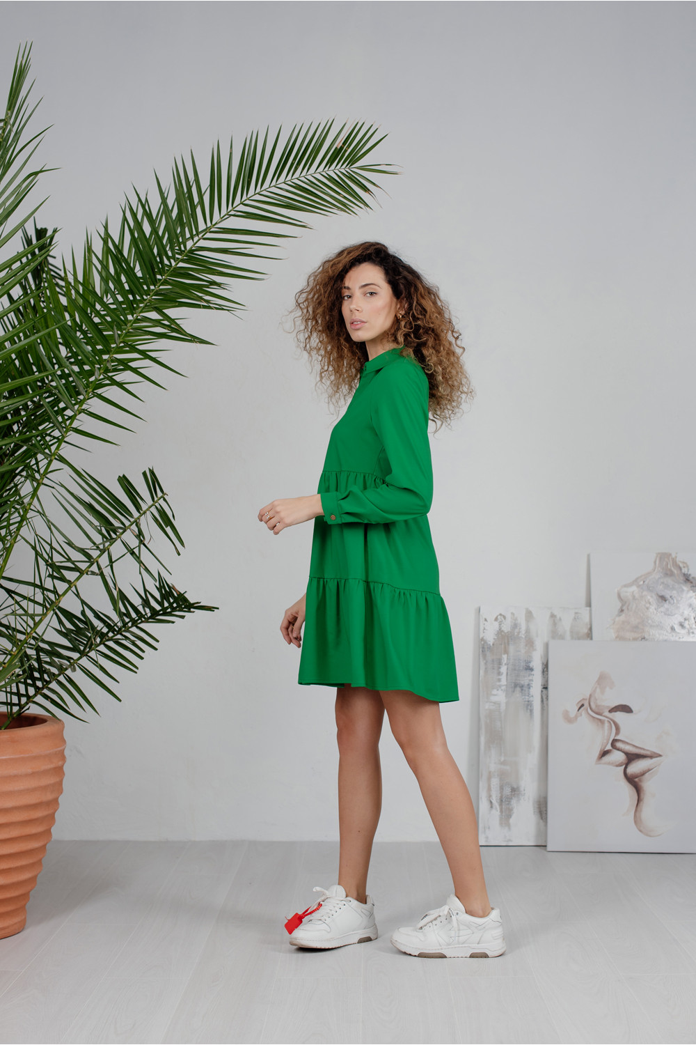 Платье 6210 Зеленый