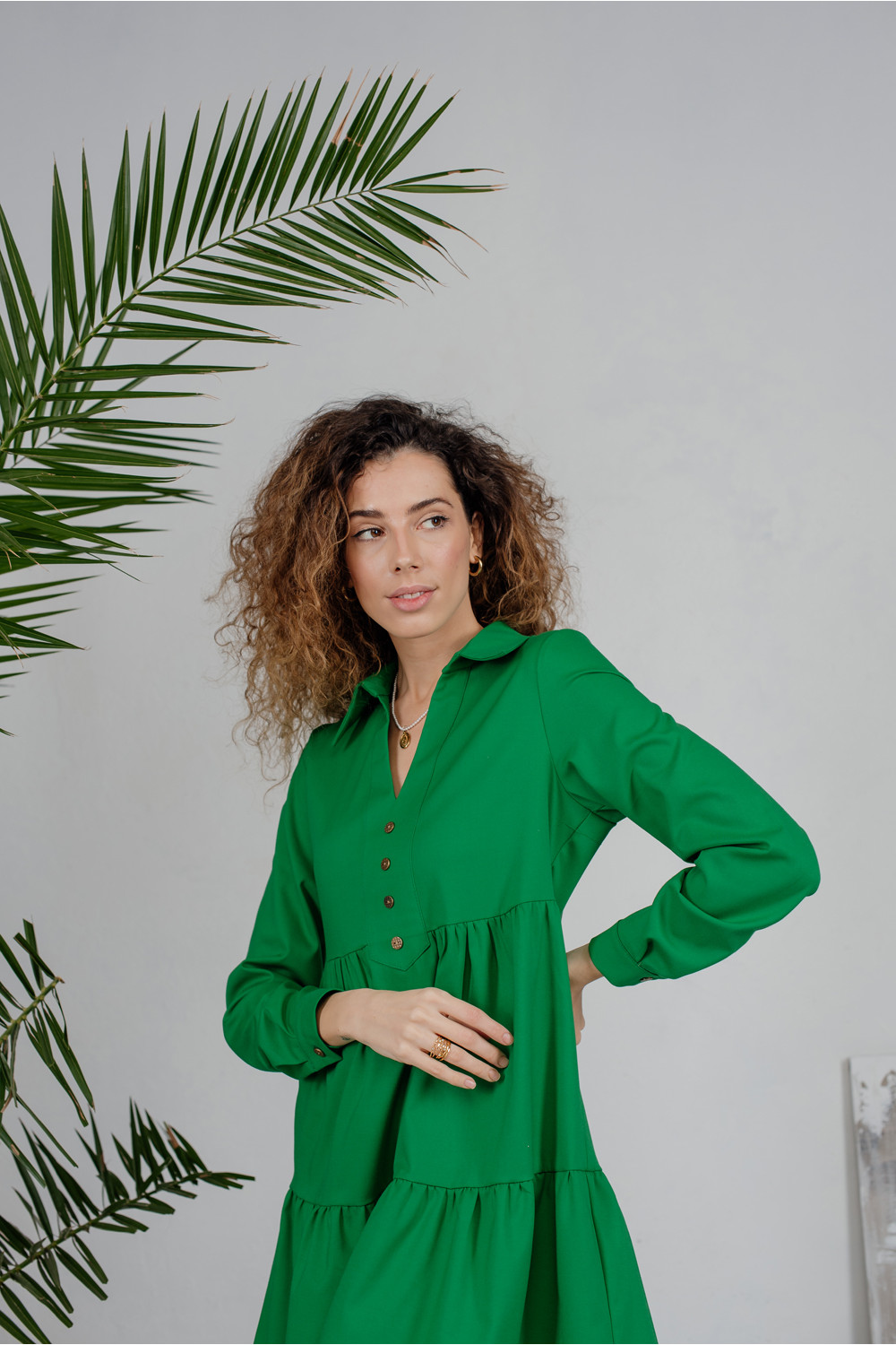 Платье 6210 Зеленый