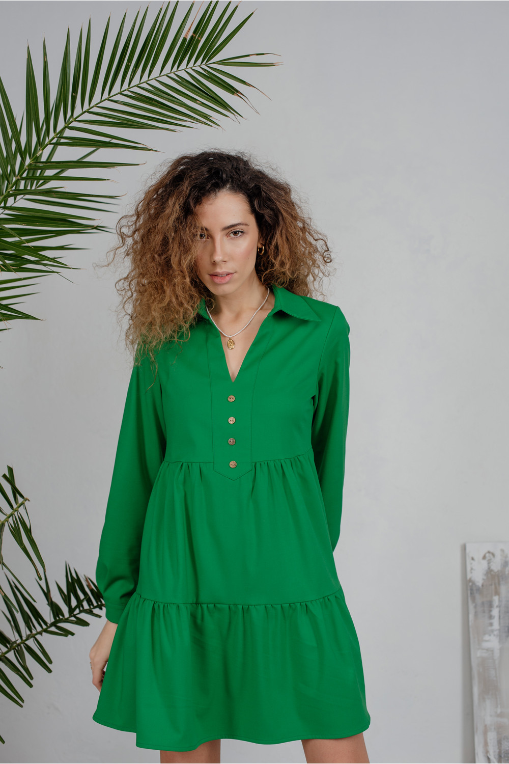 Платье 6210 Зеленый