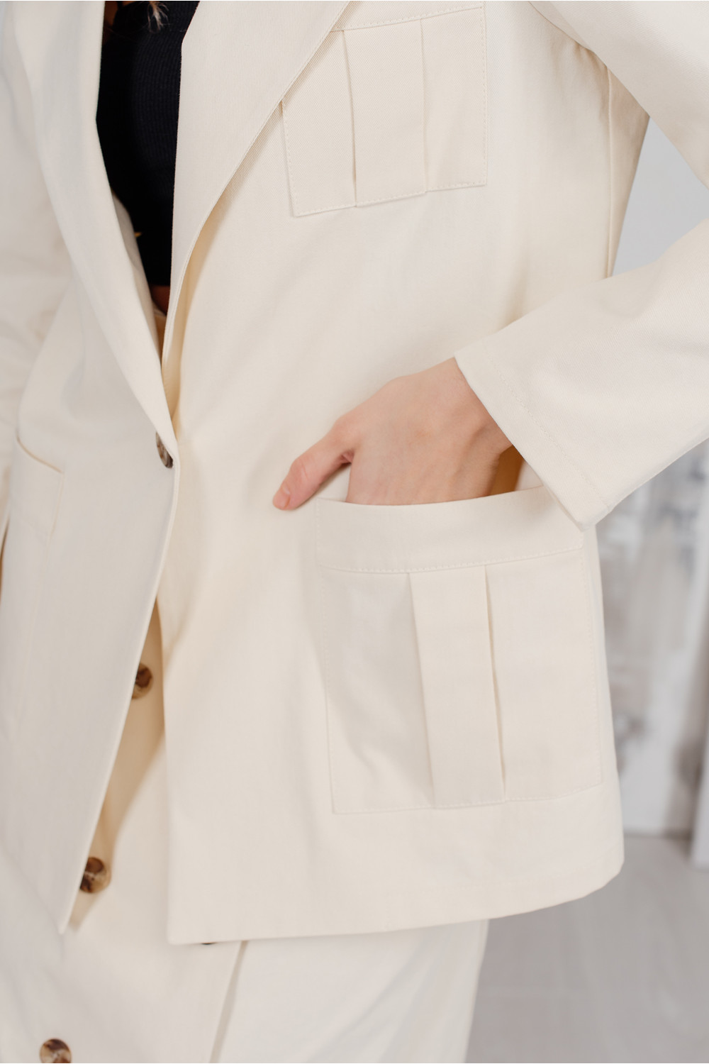 Жакет 6211 Кремовый