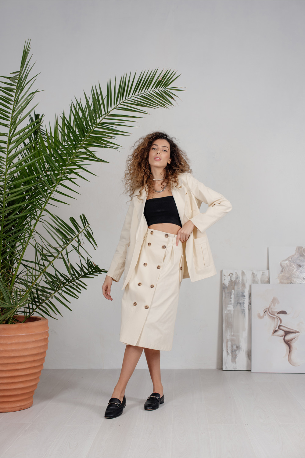 Жакет 6211 Кремовый