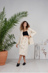 Жакет 6211 Кремовый