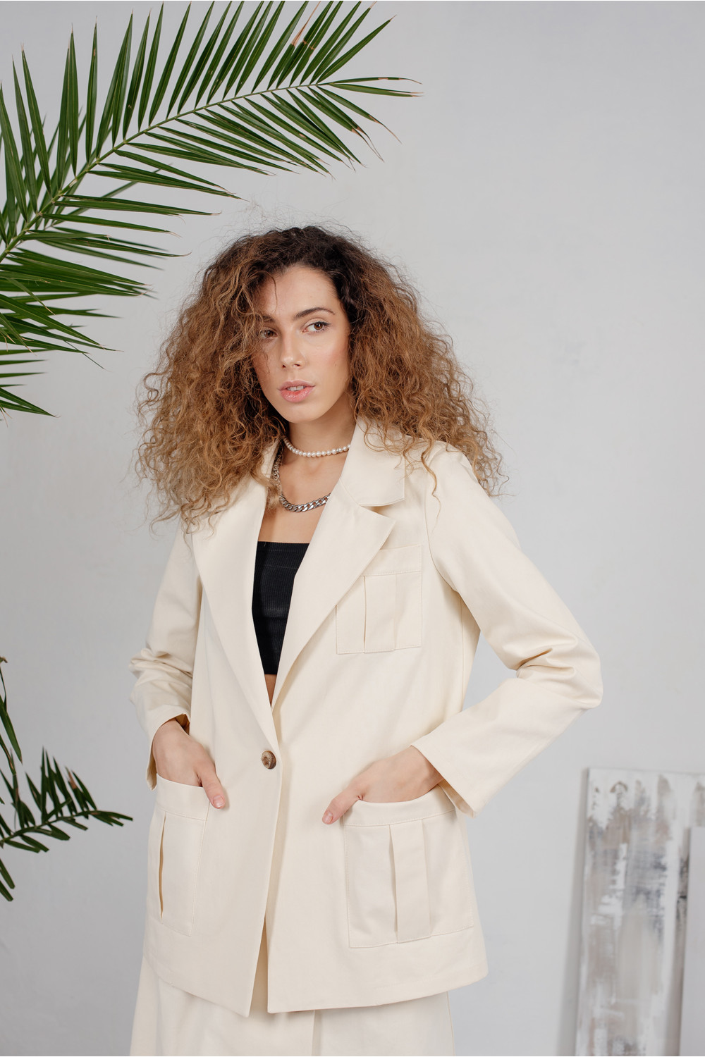 Жакет 6211 Кремовый