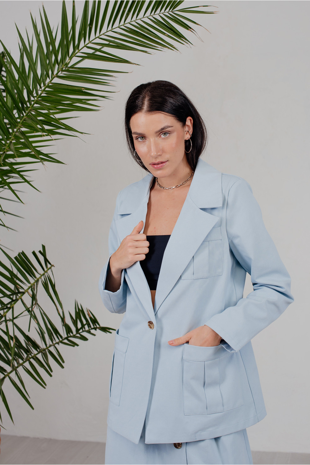 Жакет 6211 Голубой