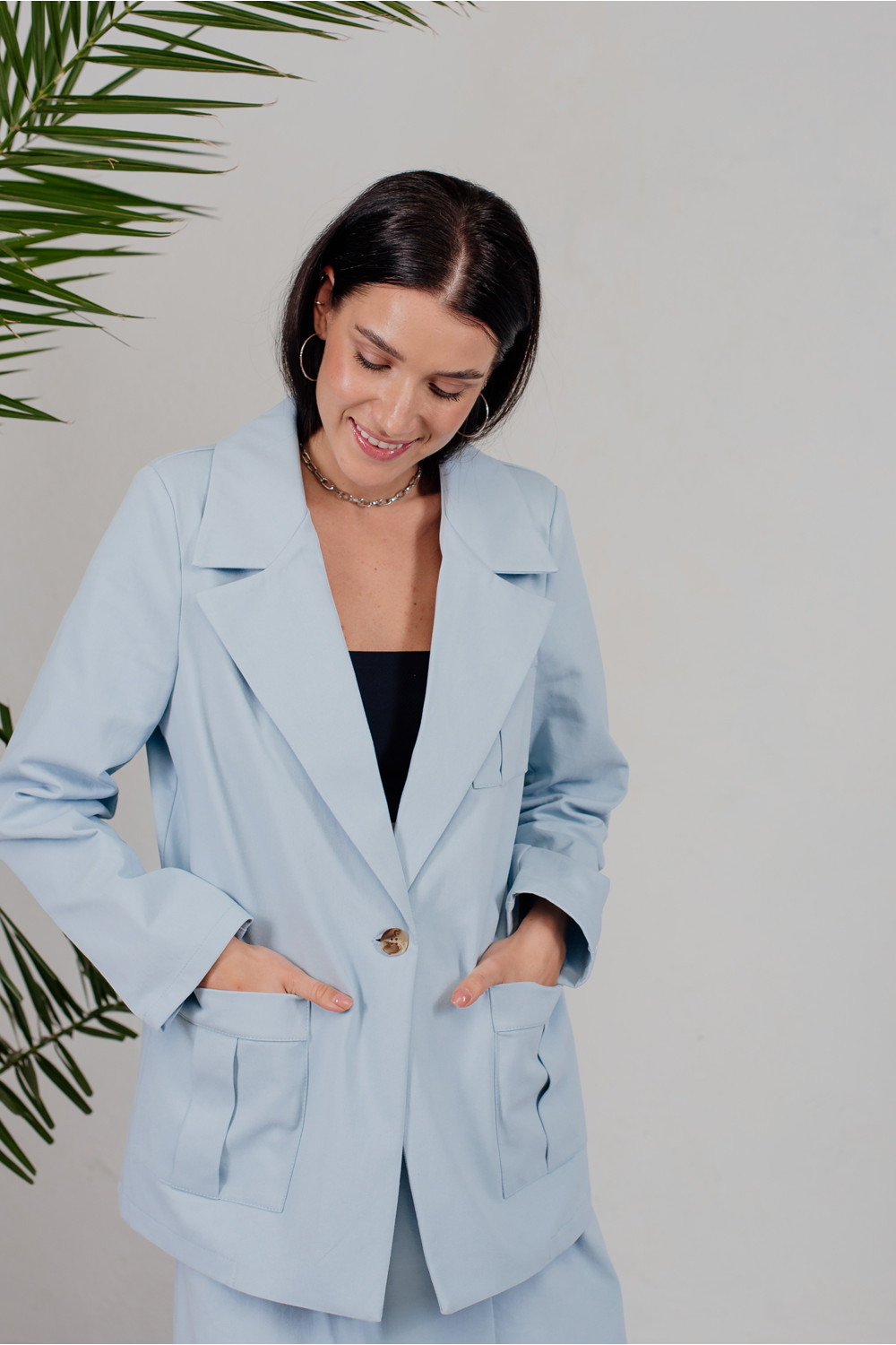 Жакет 6211 Голубой