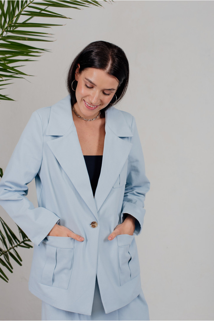 Жакет 6211 Голубой