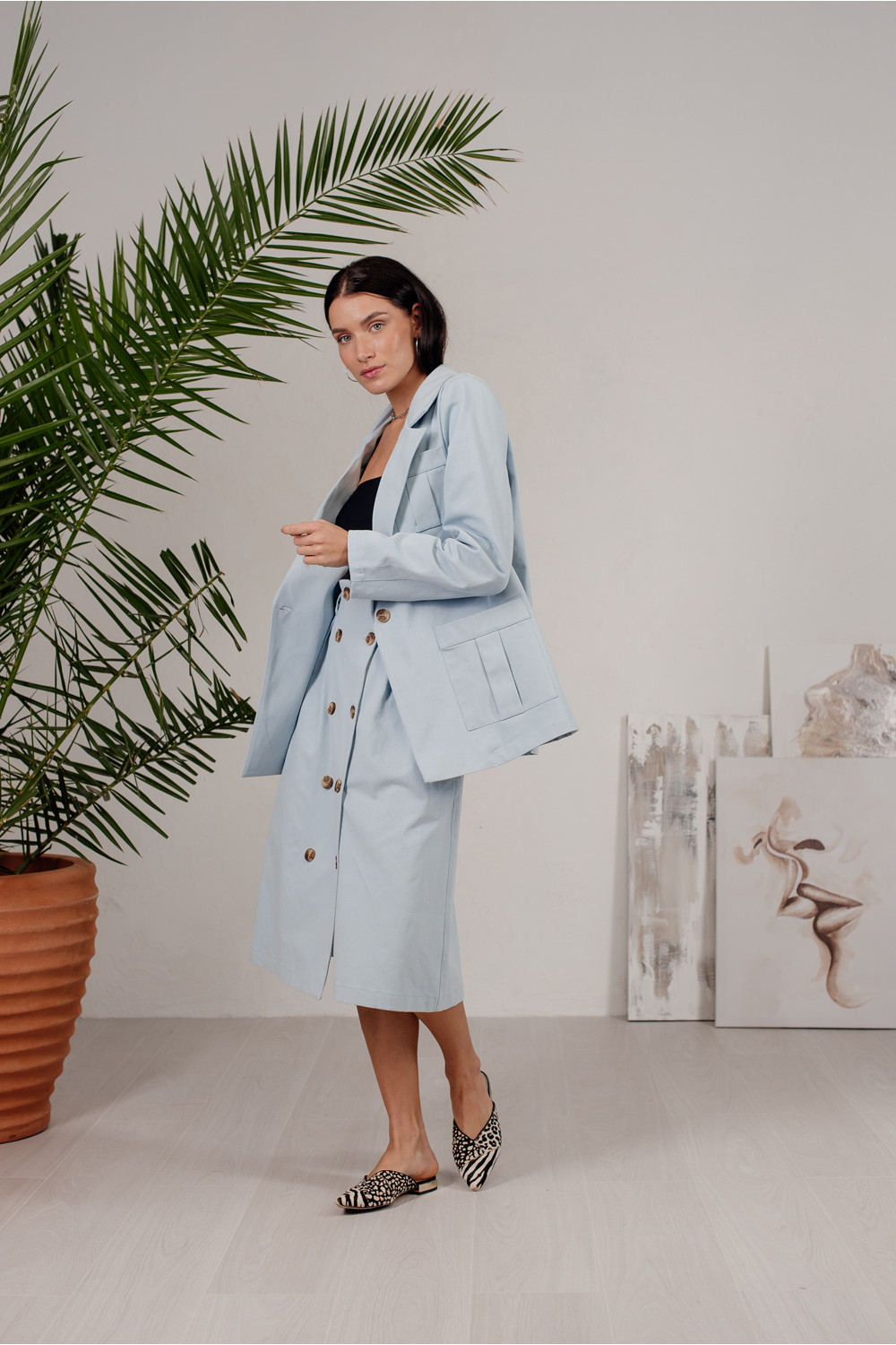 Жакет 6211 Голубой