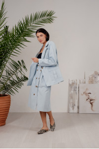 Жакет 6211 Голубой