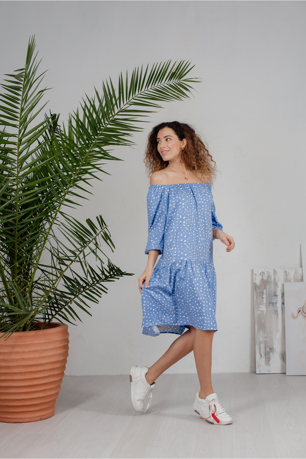 Платье 6216 Голубой