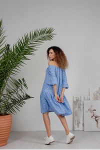 Платье 6216 Голубой
