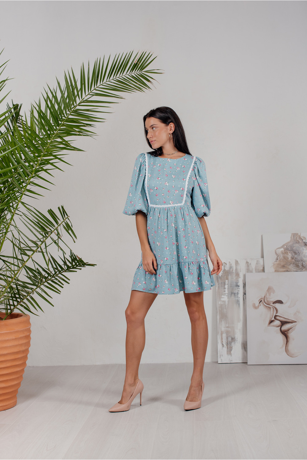 Платье 6219 Шалфей