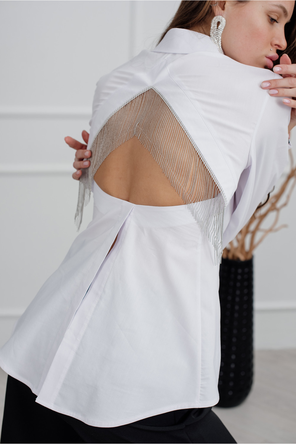 Блуза 6202 Белый