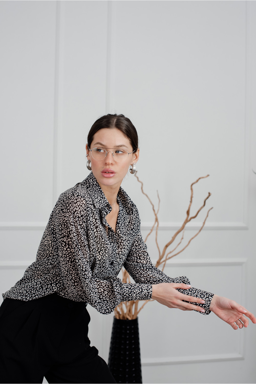 Блуза 6215 Черный