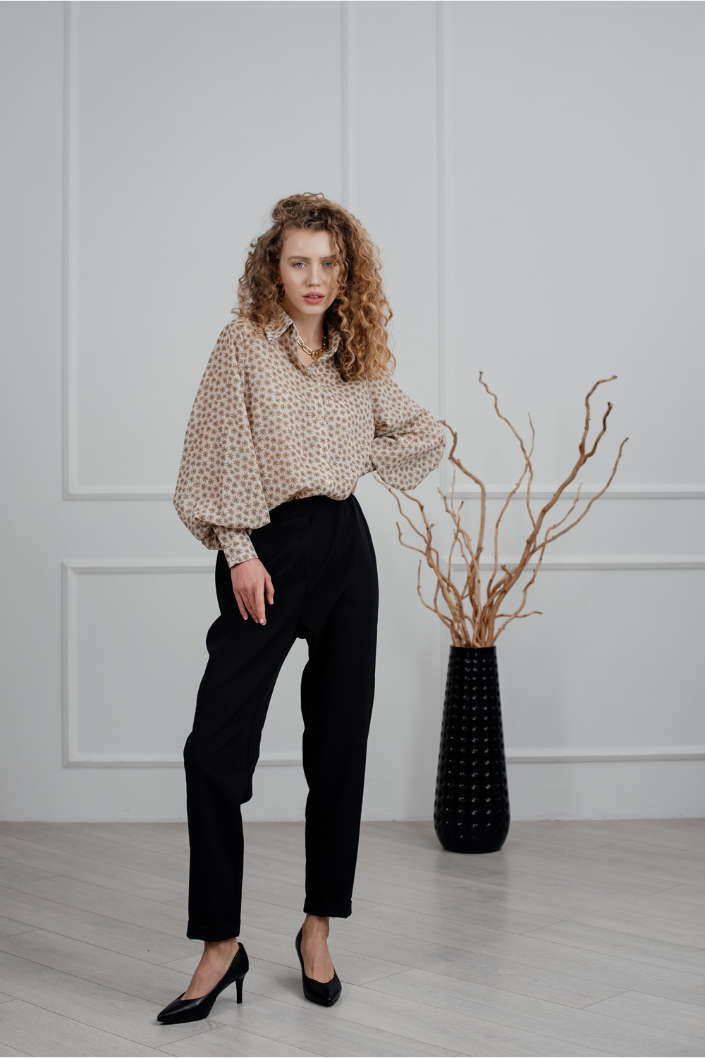 Блуза 6215 Бежевый