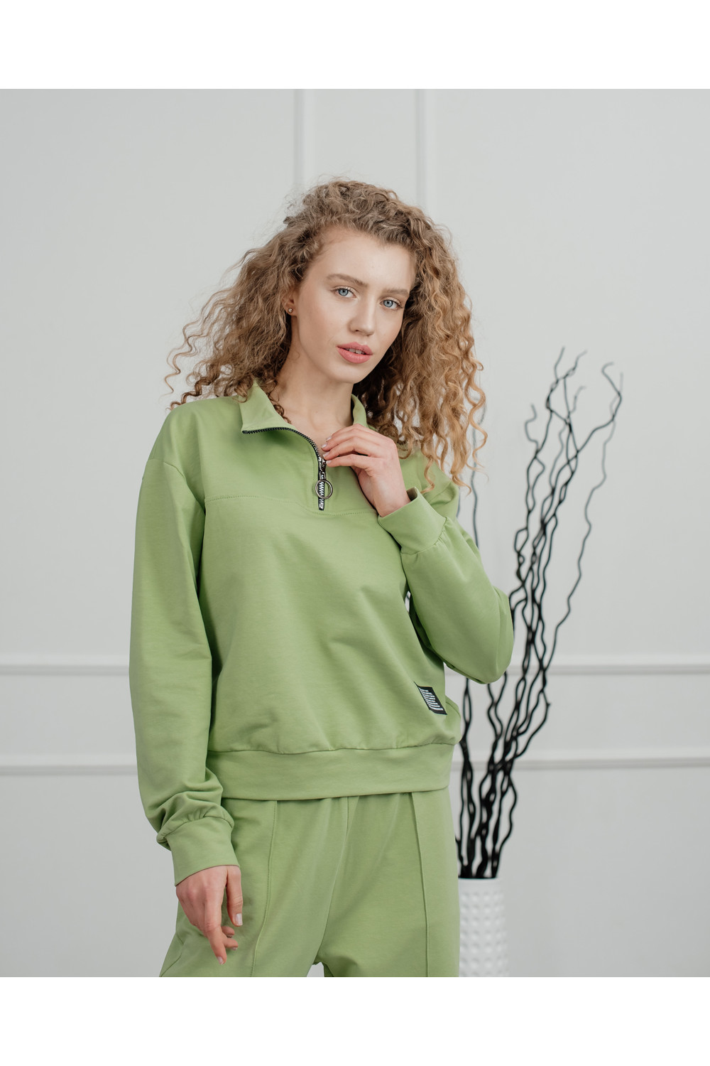 Свитшот 6227 Оливковый