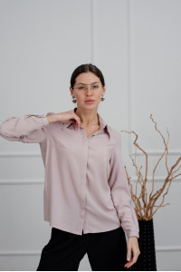 Пепельно-розовая блуза штапель: блузки женские стильн Пепельно-Розовый Пепельно-Розовый