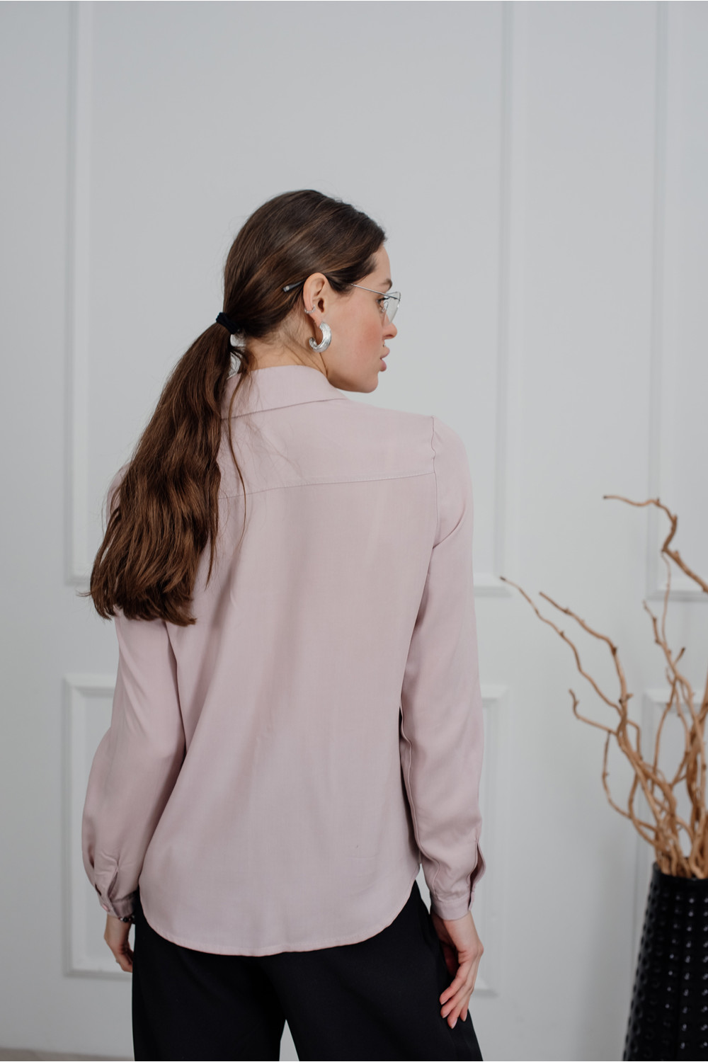 Блуза 6234 Пепельно-Розовый