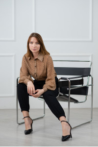 Блуза 6215 Шоколад