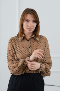 Блуза 6215 Шоколад