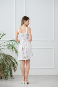 Платье 6251 Белый черный