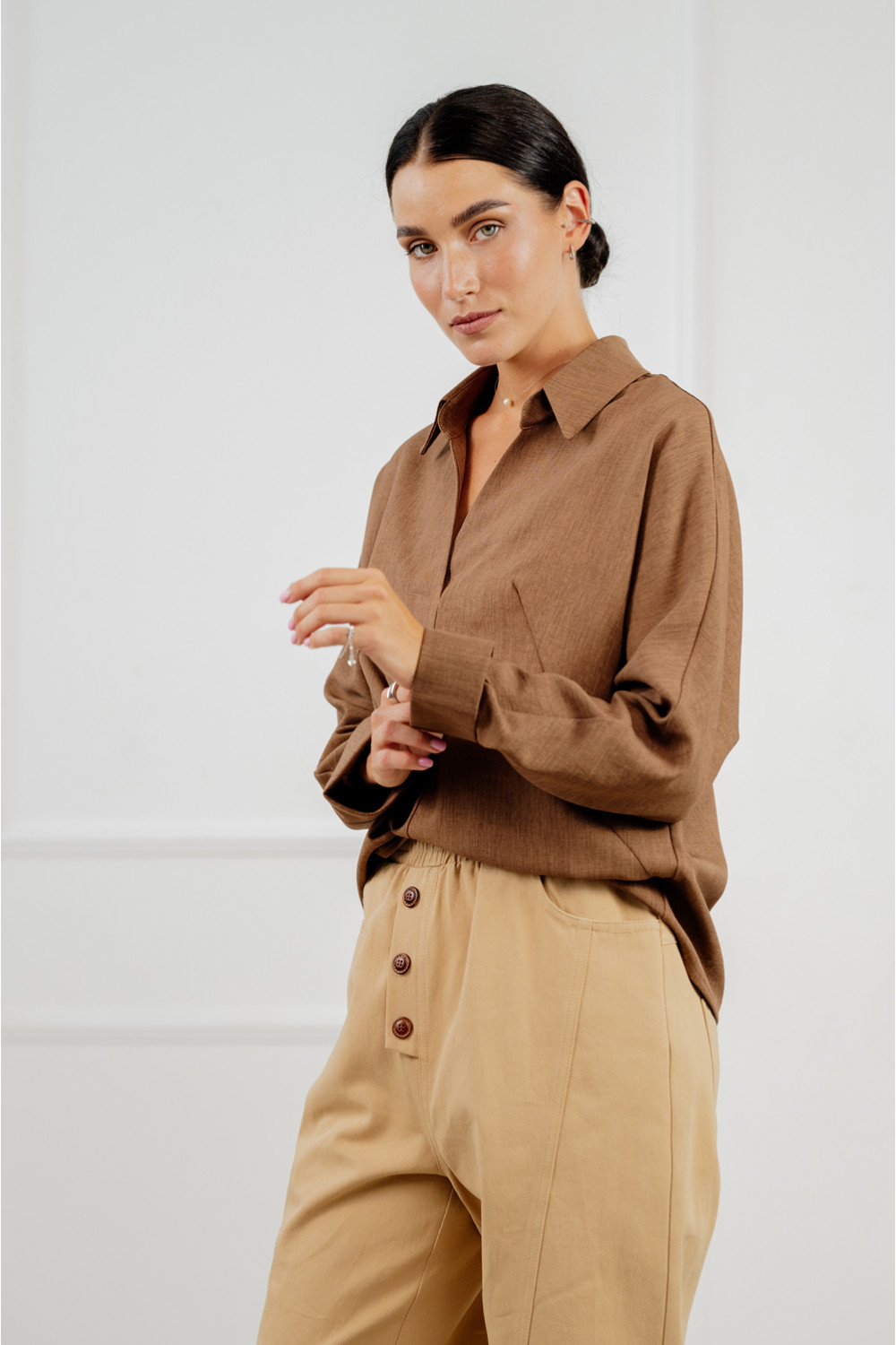 Брюки 6307 Бежевый