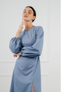 Платье 6318 Серо-голубой