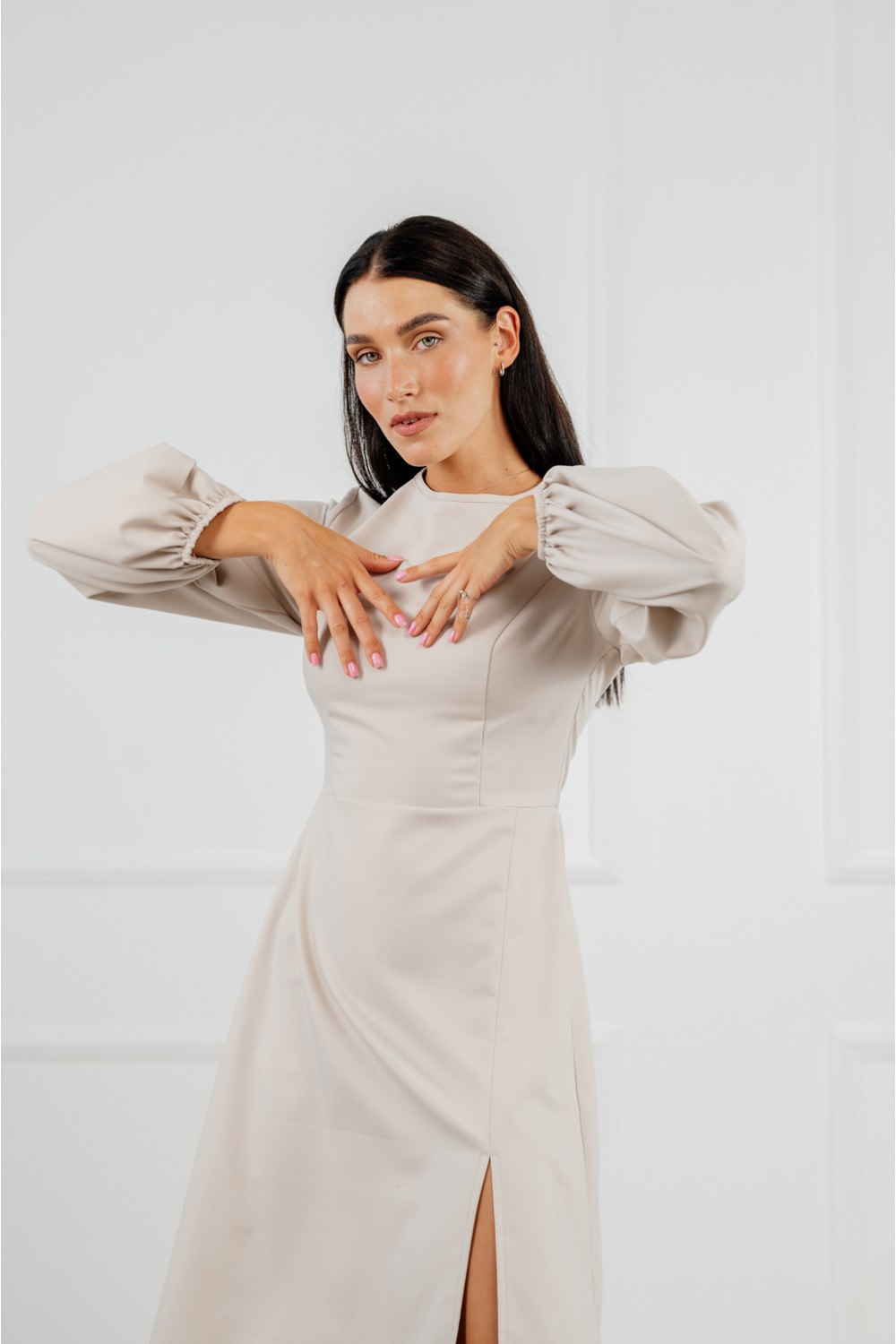 Платье 6318 Бежевый