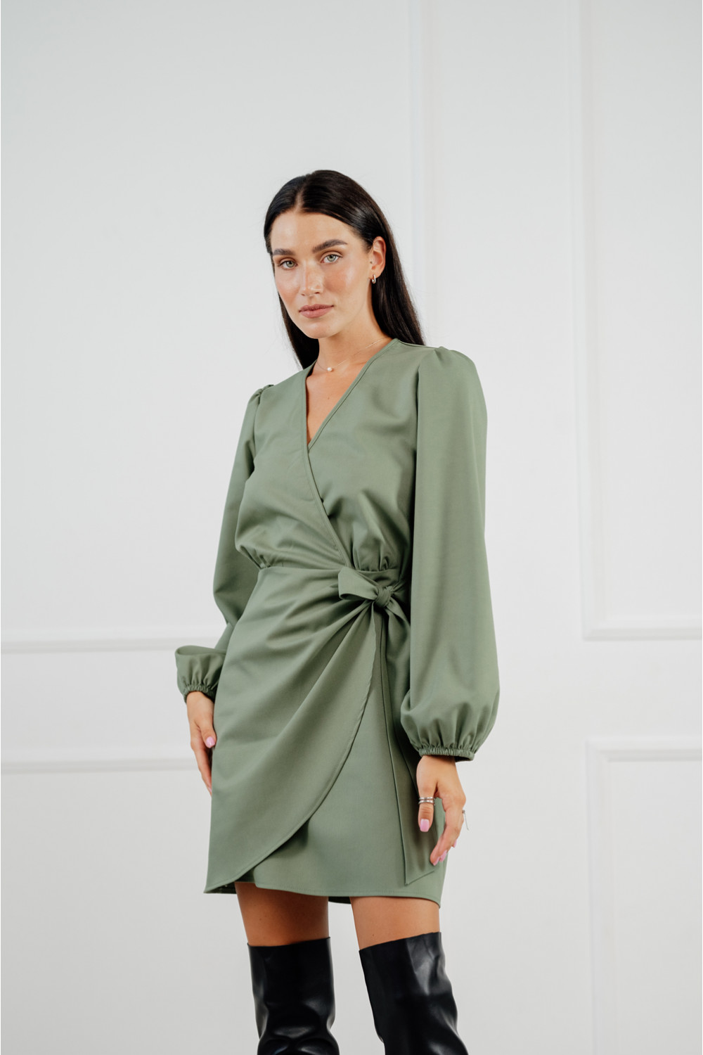 Платье 6319 Оливковый