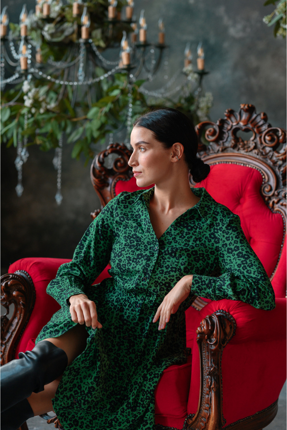 Платье 6332 Зеленый