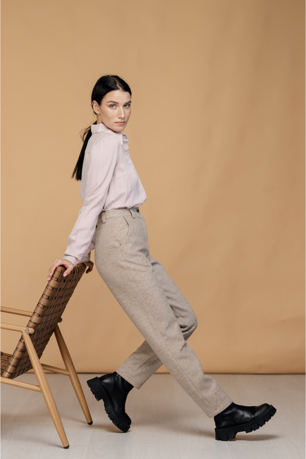 Брюки 6333 Бежевый