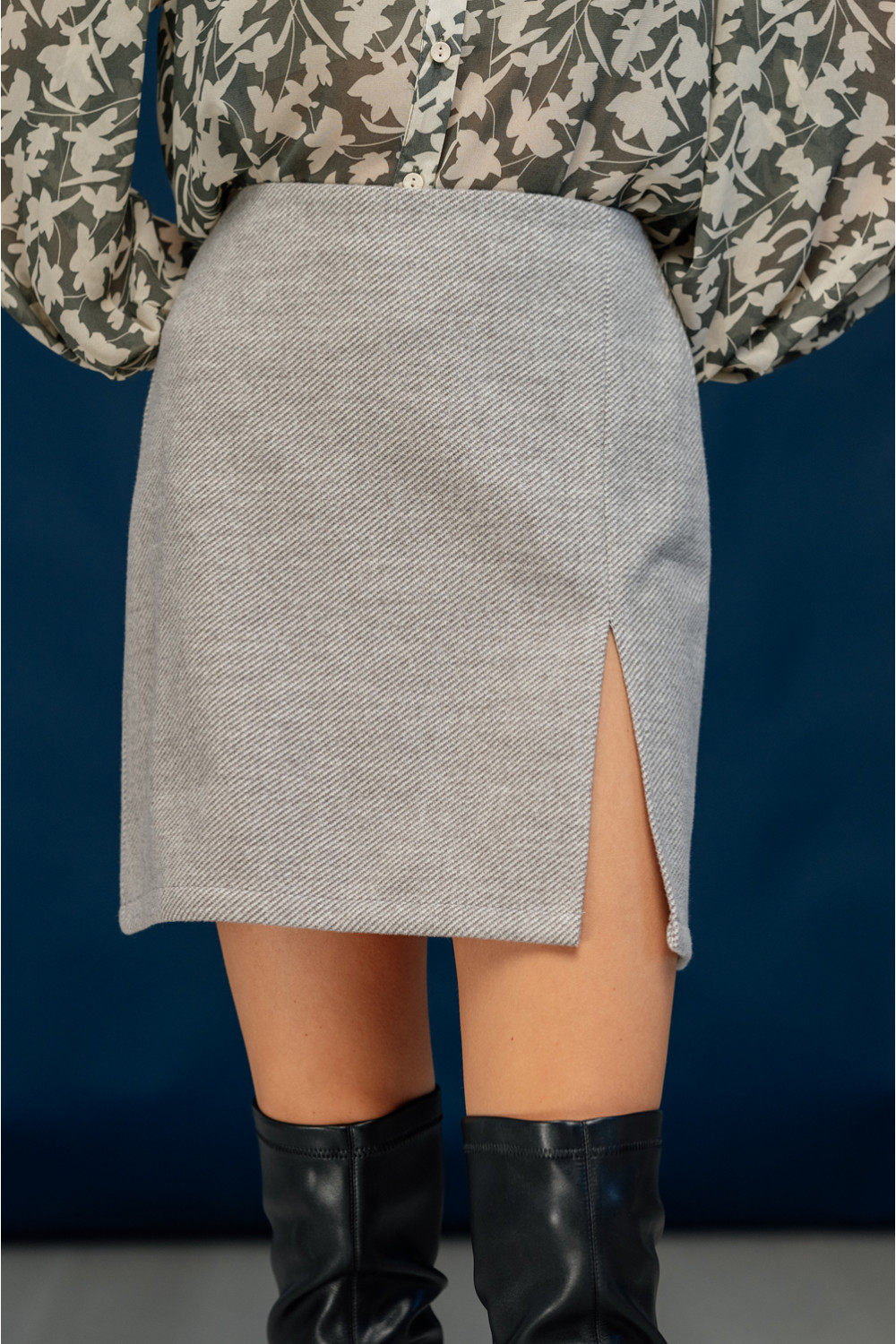 Юбка 6334 Серый
