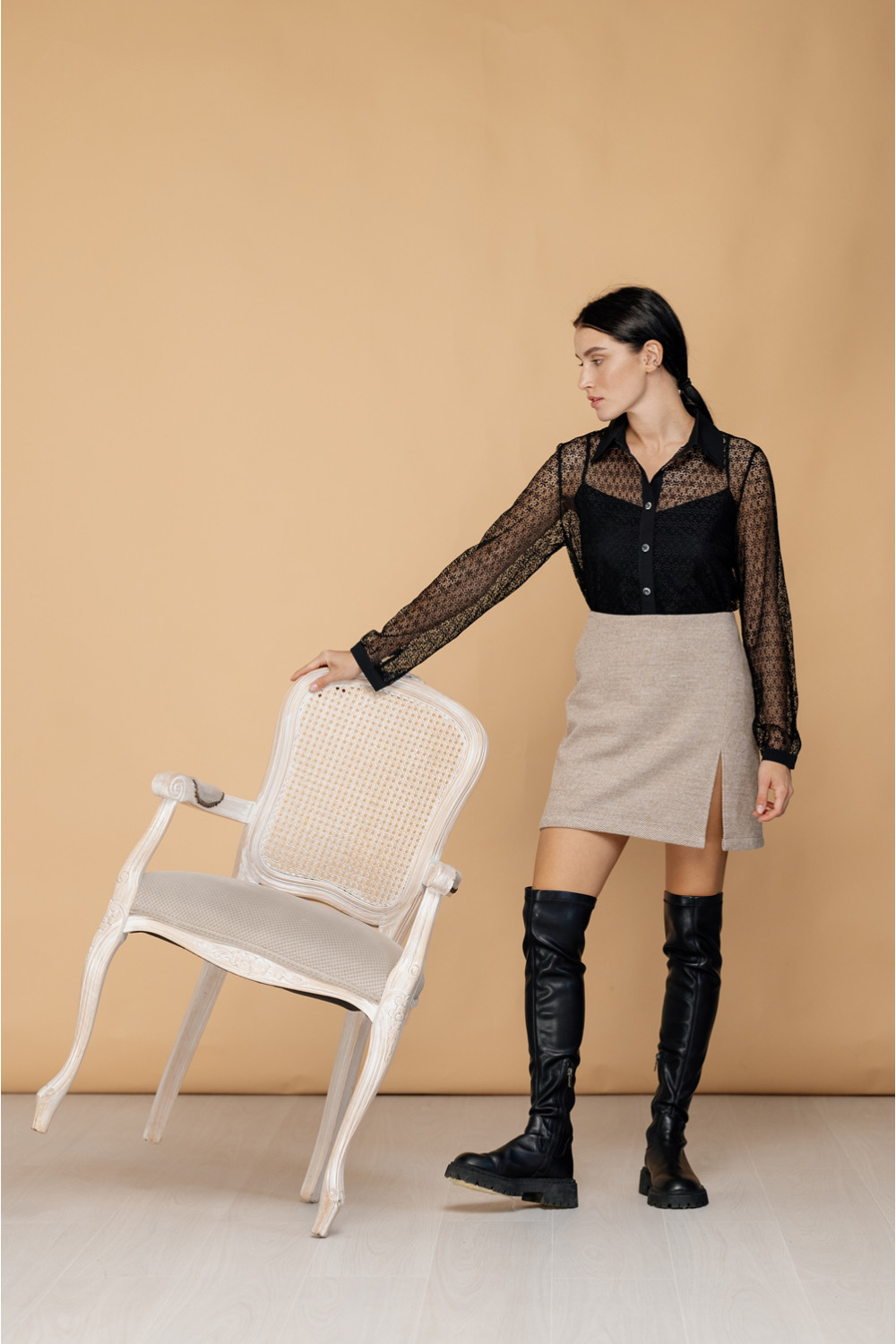 Юбка 6334 Бежевый