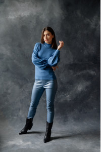 Лосины 6343 Серо-голубой