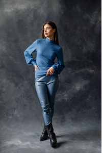 Лосины 6343 Серо-голубой