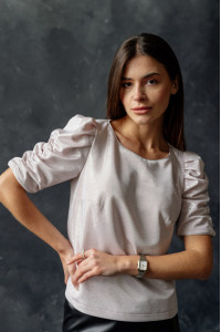 Блуза 6345 Пудра