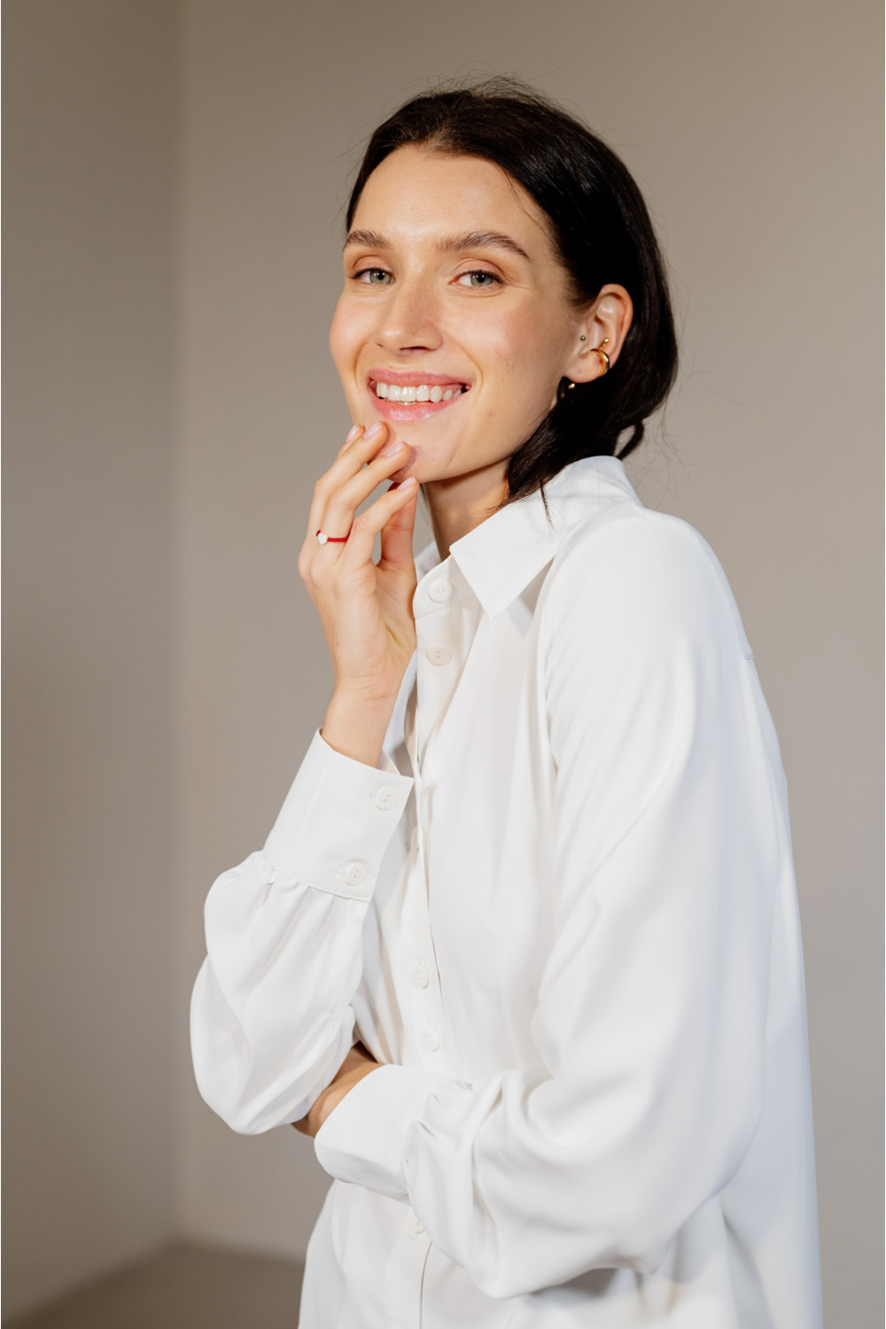 Блуза 6403 Молочный