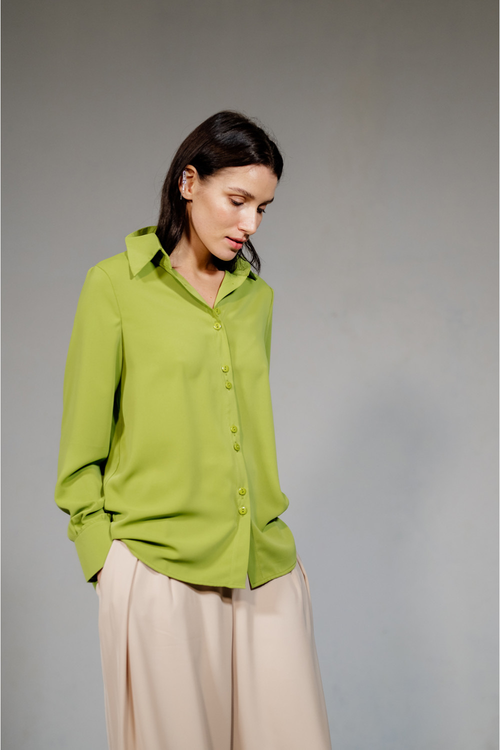 Блуза 6403 Оливковый