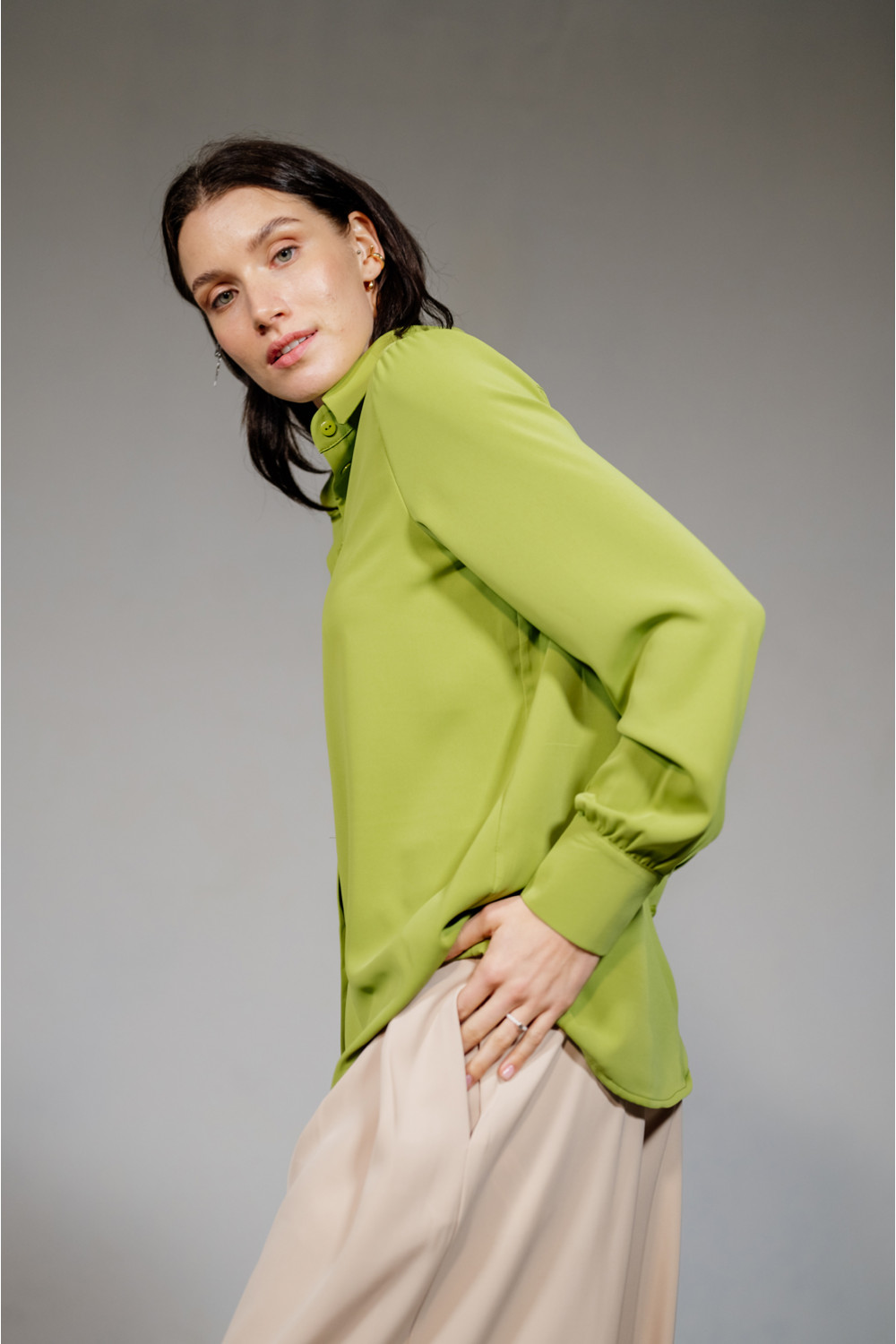 Блуза 6403 Оливковый