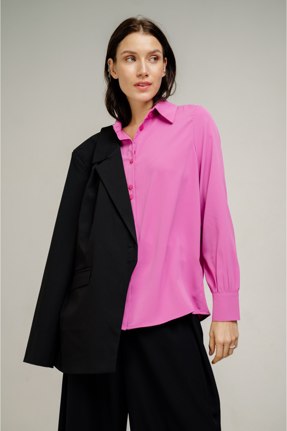 Блуза 6403 Розовый