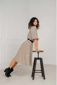 Платье 6020 Бежевый