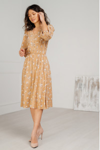 Платье 6236 Бежевый