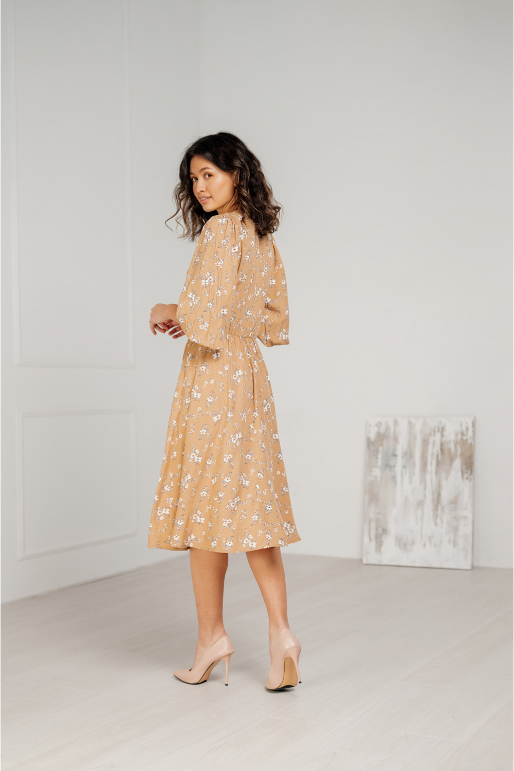 Платье 6236 Бежевый