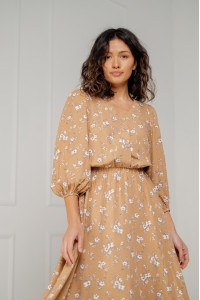 Платье 6236 Бежевый