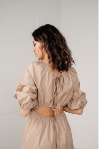 Платье 6422 Бежевый