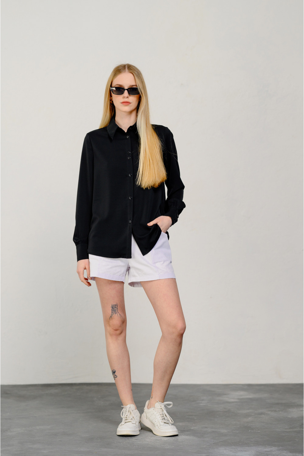 Блуза 6403 Черный