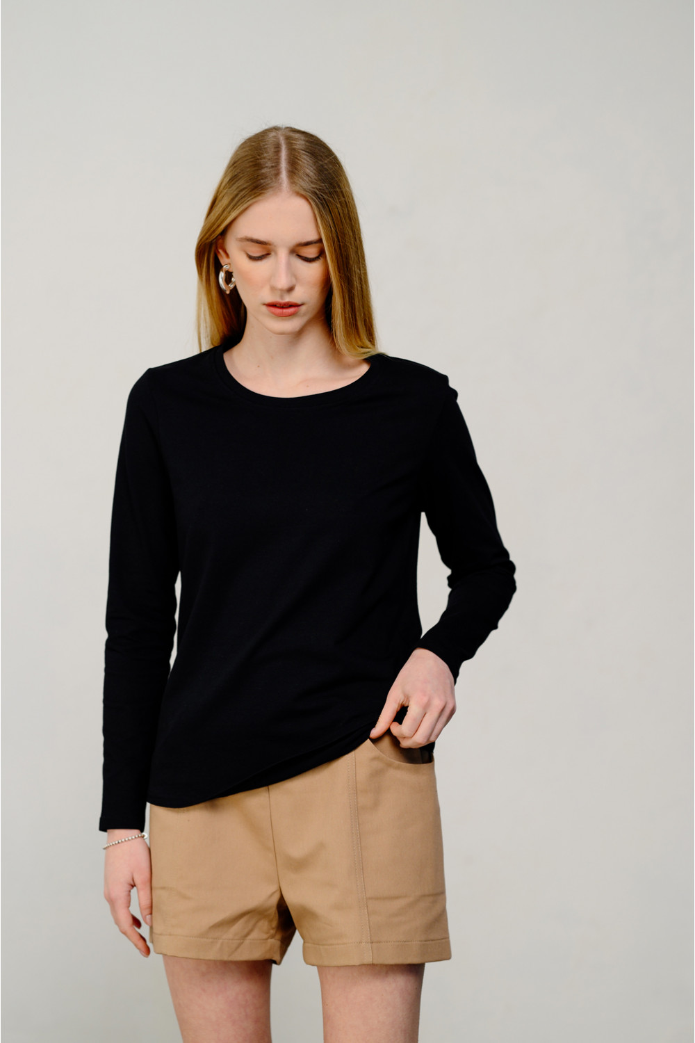 Лонгслив 6423 Черный