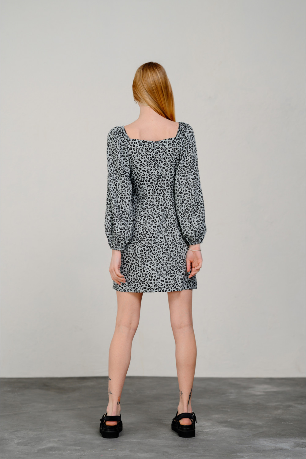 Платье 6424 Серо-голубой