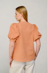 Блуза 6431 Персиковый